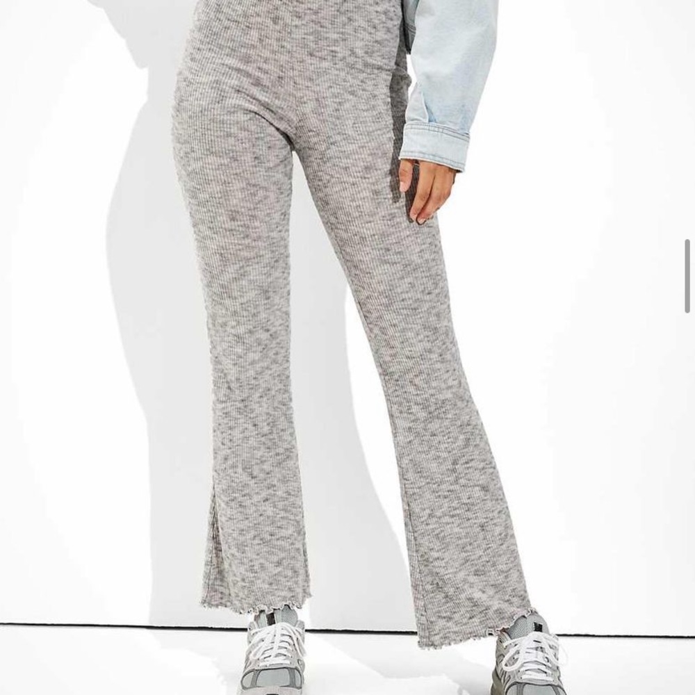 american eagle grey flare pants